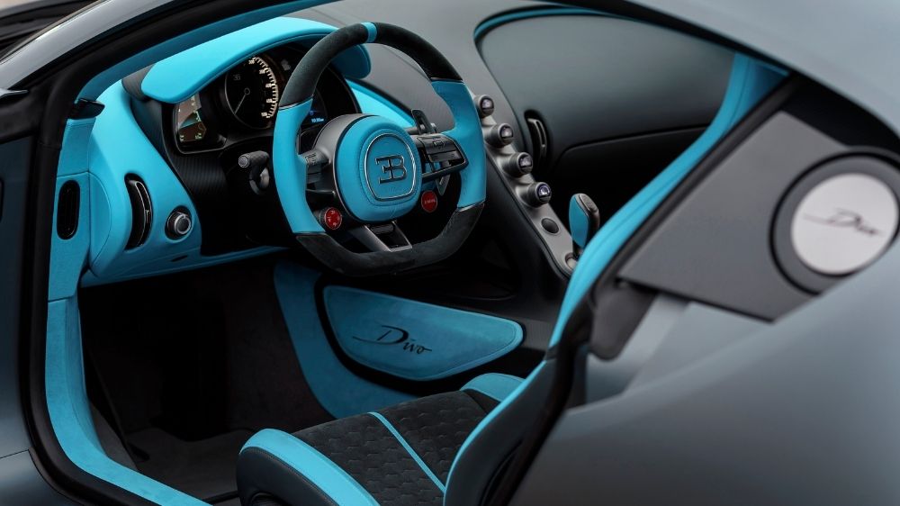 Bugatti Divo, Blick auf das Lenkrad
